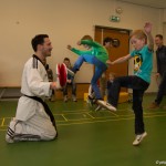 Tommy Mollet geeft les in taekwondo 11 april 2014